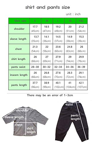 Altair Men Women Cotton 100% Shirt Or Pants Zen Meditation Clothing Yoga Clothing (Black Pants, M) #TOP2