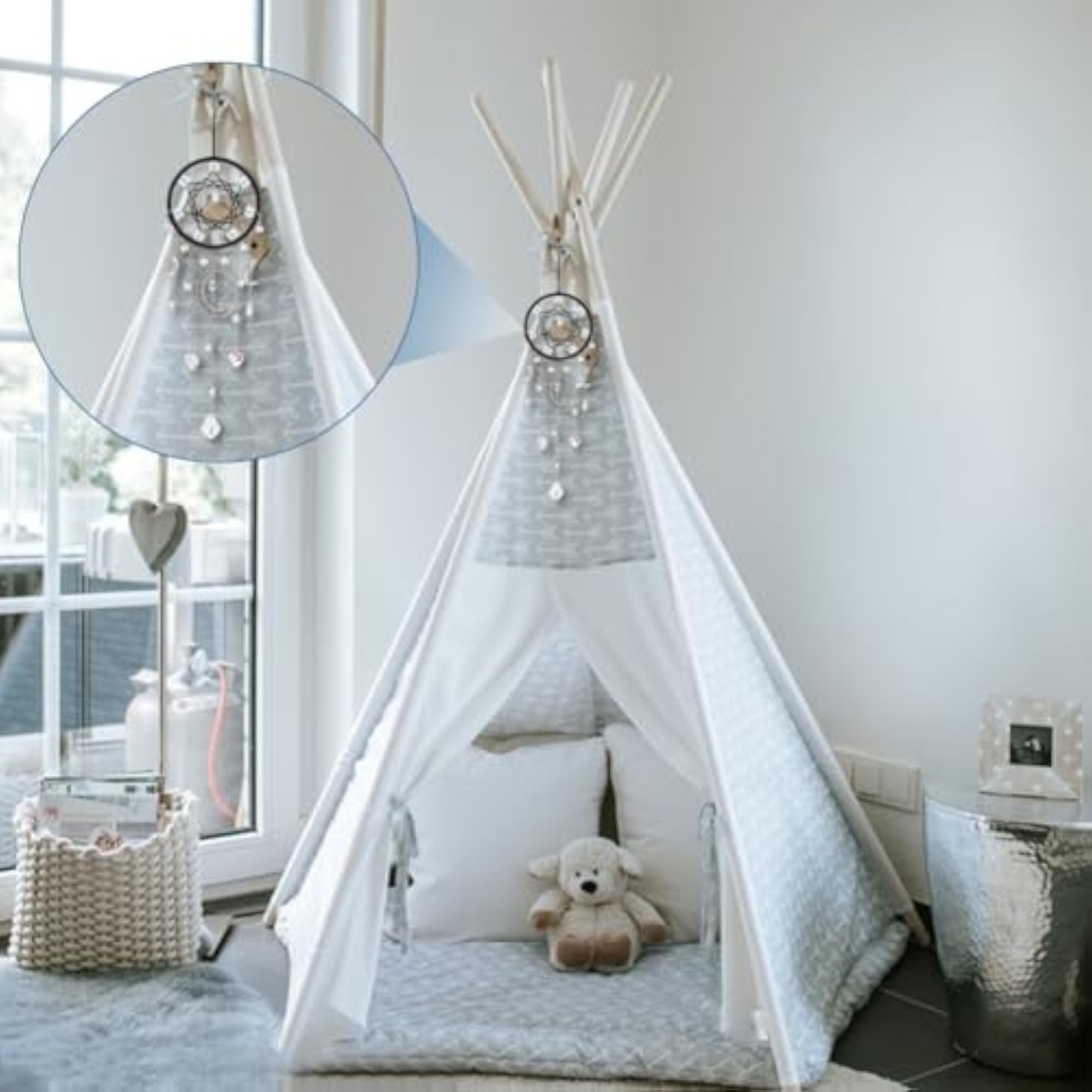 2 Sets Small Moon Star Dream Catcher Kit