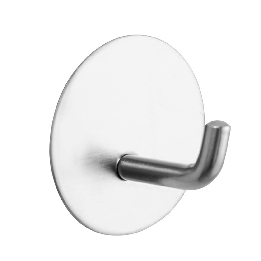PASUTO Kitchen Sticky Hooks for Wall Towel Hanging Heavy Duty Stainless Steel Waterproof Hooks Wall Hanger for Bathroom Office Coat Hooks Clothes Hangers 90° Hooks Round H