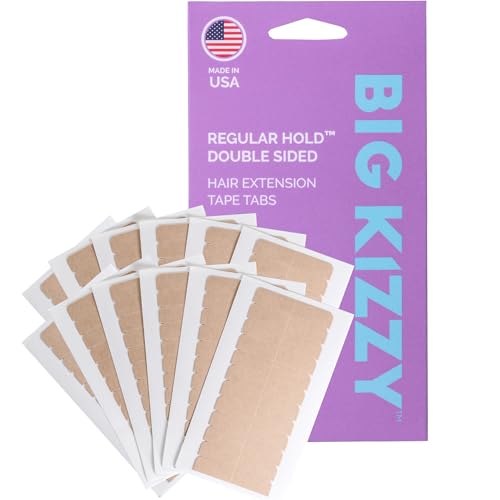 Big Kizzy Regular Hold Tape in Extension Replacement Tape - 600 tabs - Strong, natural hold for 5-7+ weeks