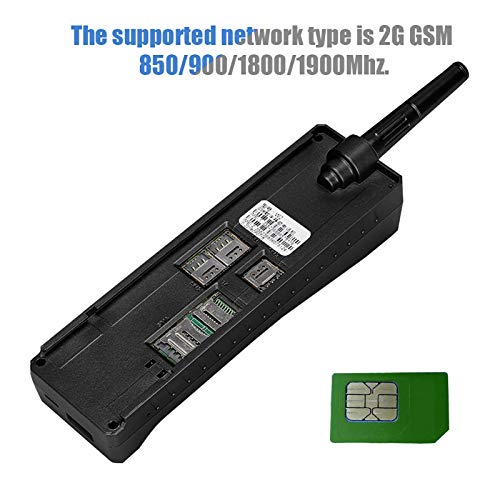 SYH&AQYE Vintage Retro Brick Cell Phone, Unlocked Big Button Mobile Phone with Four Card Four Standby, 1.77 Inches Main Screen, Support up to 32GB ROM Phone for Home Living Room (Black)