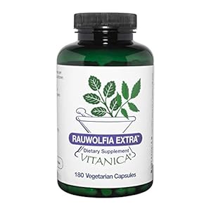 Vitanica Rauwolfia Extra, Cardiovascular Support Supplement, Vegan, 180 Capsules