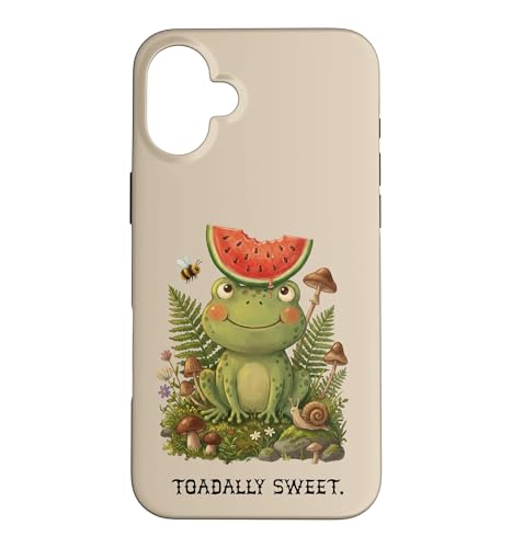 Toadally Sweet Cottagecore Frog �X�C�J �L�m�R �X�}�z�P�[�X iPhone 16 Plus �p