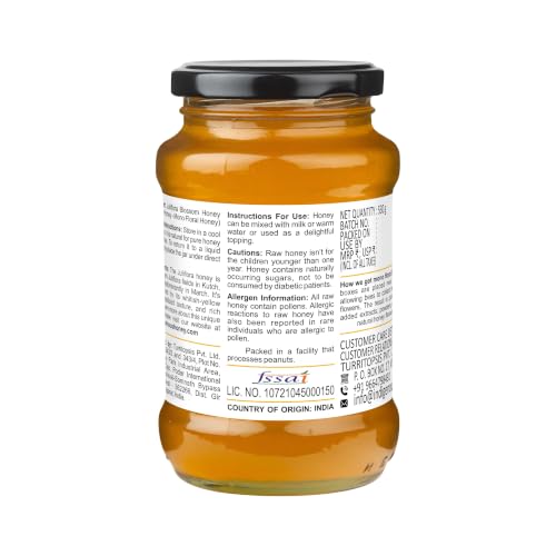 Image of INDIGENOUS HONEY Organic Juliflora Babool Kikar Honey 17.64 oz Glass Jar