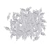 BQLZR White Unpainted Architectural 1:100 Scale Model Figures Pack of 100
