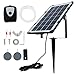 Produktbild 3.5W Solar Teichbelüfter mit Akku USB Wiederaufladbare 4000 mAh Sauerstoffpumpe mit Zwei Luftblasenstein Vier Schläuche für Gartenteiche Aquarium Teich Schwarz
