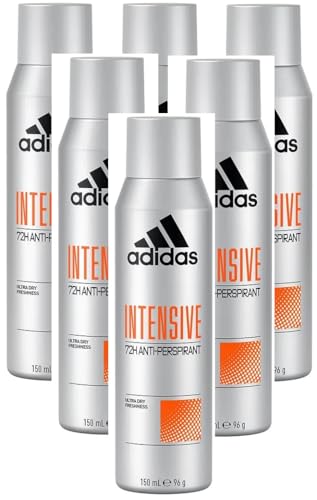 adidas 72H Cool & Dry Lot de 6 vaporisateurs anti-transpirants intensifs 150 ml