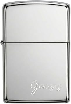 Personalized Engraved Lighter with Case, Custom Name Monogram, Gift for Groomsmen, Bachelor Party, Dad, Husband, Boyfriend