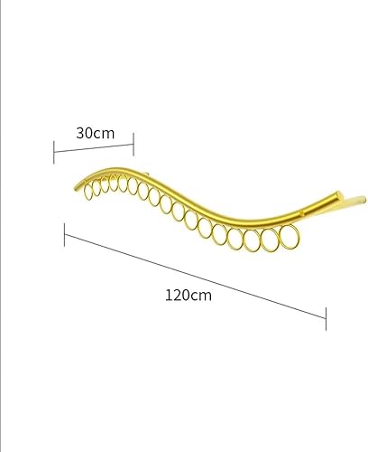 Miniatura 10 de Perchero de montaje en pared, moderno y simple perchero de hierro para exhibición al por menor, barra de colgar para colgar en el baño, toallero
