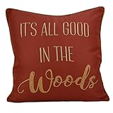 Donna Sharp Throw Pillow - Sunset Cottage Lodge Decorative Throw Pillow with It's All Good in The...