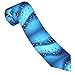 FRGMNT Men's polyester Fashion Print Tie,Holiday Funny Ties,Great for Business, daily, work, party Gifts-Sky blue musical notes
