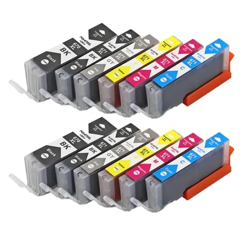 Cartouche à encre PGI670 CLI671 pack de 2 lots de 6 couleurs pour MG5760 et MG6860