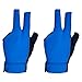 Lljsszr Billiard Gloves with Three Fingers for Snooker and Pool, Blue