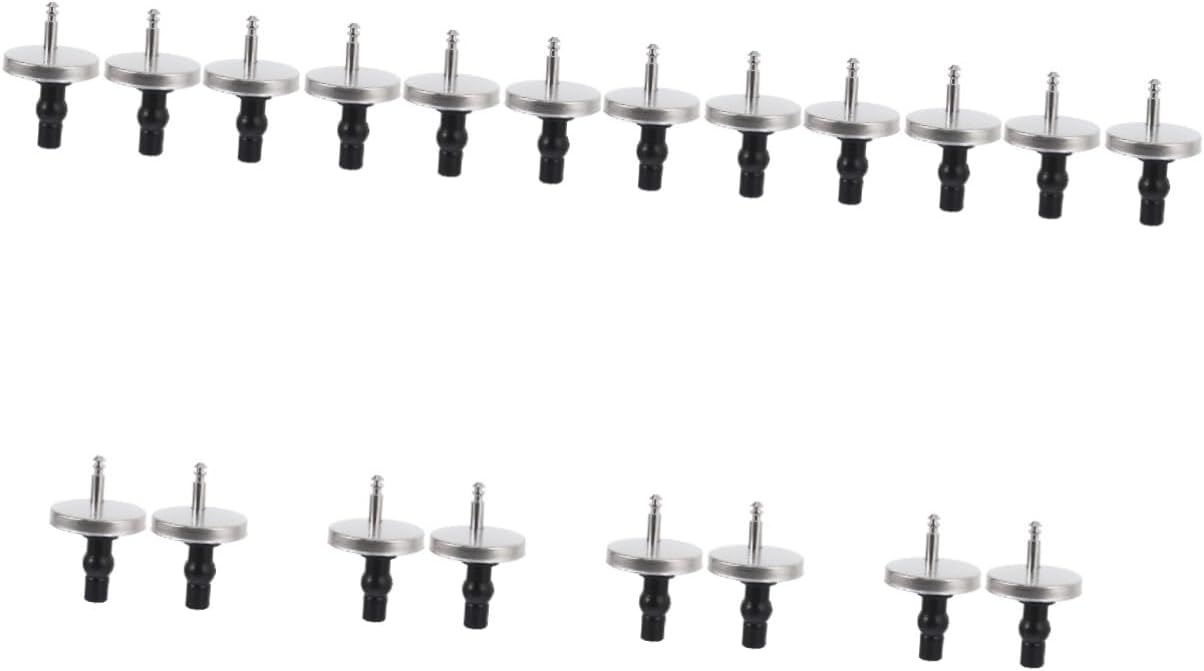 DOITOOL 20pcs Toilet Seat Screws Replacement Hinges for Home Use Easy Installation and Fixings for Toilet Seat Stability
