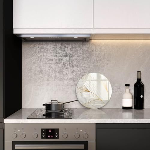 Planche à découper Wallfluent Cuisson 30cm moderne résistante en verre - 4