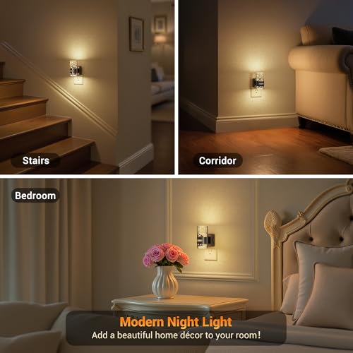 JandCase Motion Sensor Night Light, Night Lights Plug Into Wall, 3000k LED Dimmable Night-Lights with Adjustable Brightness, 0-100Lm, Motion Activated Nightlight for Bathroom, Hallway, Bedroom by JandCase - Used condition - Image 8