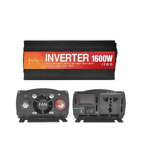 Onduleur solaire sinusoïdale 24V 220V 1600W pour installation hors réseau