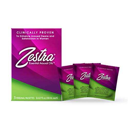 Zestra Essential Arousal Oils - 3 Single Dose Packets 0.8ml - Organic & All-Natural Botanical Arousal Oil - Safe & Clinically Proven to Enhance Pleasure during Intimate Moments (4 Boxes)