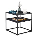 Especificaciones: mesa café de 50x50x50 cm; la superficie soporta 50 kg, la balda resiste 20 kg