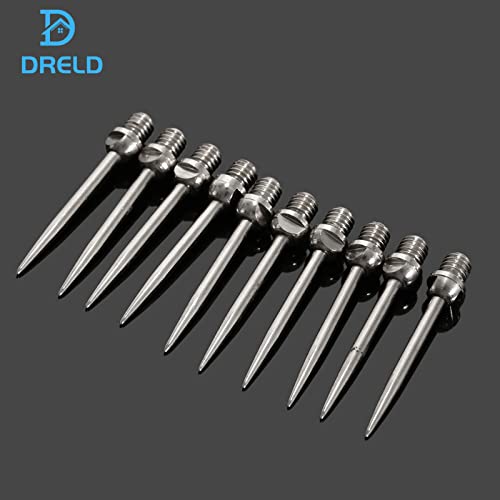 Dart Spitzen Dreld 10 Stück Stahlspitzen mit 2BA Gewinde für Darts