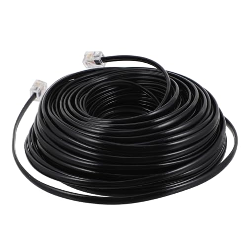 Cable RJ11 de 4 hilos de cobre de 20m para mantener el teléfono fijo y fax siempre conectados