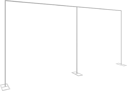 10x20 FT Backdrop Stand Heavy Duty, Square Pipe and Drape Curtain Stand