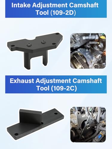 Wvoillty Motor Einstellwerkzeug, Zahnriemen Werkzeug Kompatibel mit Citroen, Peugeot, Opel, für 1.2 Vti (VVT) /GDI PureTech Benzin, 109-2C, 109-2D, 0109-2B, G-0109-2E