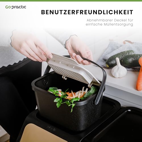 Bac à compost bio-déchets pour plan de travail et cuisine éco-responsable
