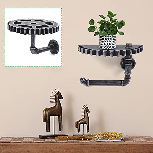 DSYOGX Estante de pared con engranajes