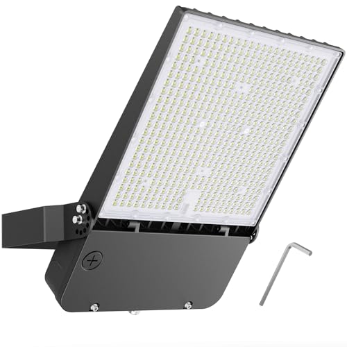 Hyperlite 200W LED Outdoor Flood Light UL/DLC Premium Approved 26,000LM 130lm/w 5000K Type 3 Distribution AC 100-277V Input with U-Bracket Mounting for Factory Loading Docks Doorways