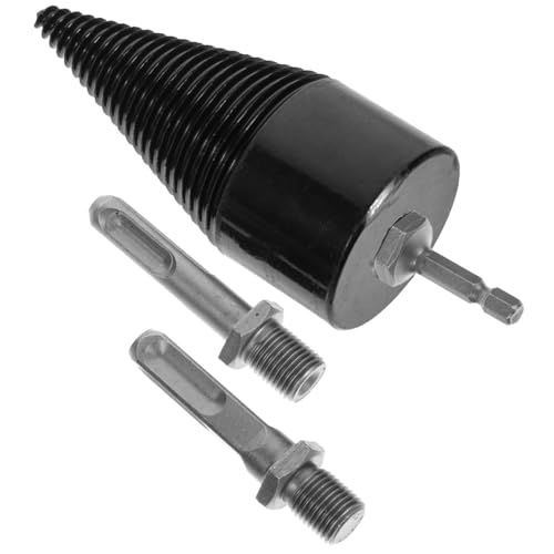 TOYANDONA Broca Divisora de Leña Acero Resistente con Térmico para Taladro Eléctrico para Partir Troncos y Astillar Madera de Forma Rápida