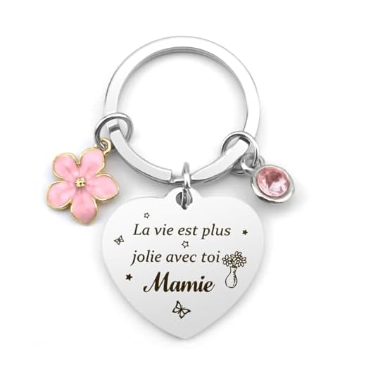 Diulinep regalo abuela, regalo de fiesta de la gran madre, regalo menos de 10 euros, regalo grande mere, regalo para abuela, regalo de cumpleaños abuela, llavero abuela, ideal regalo grande mere,