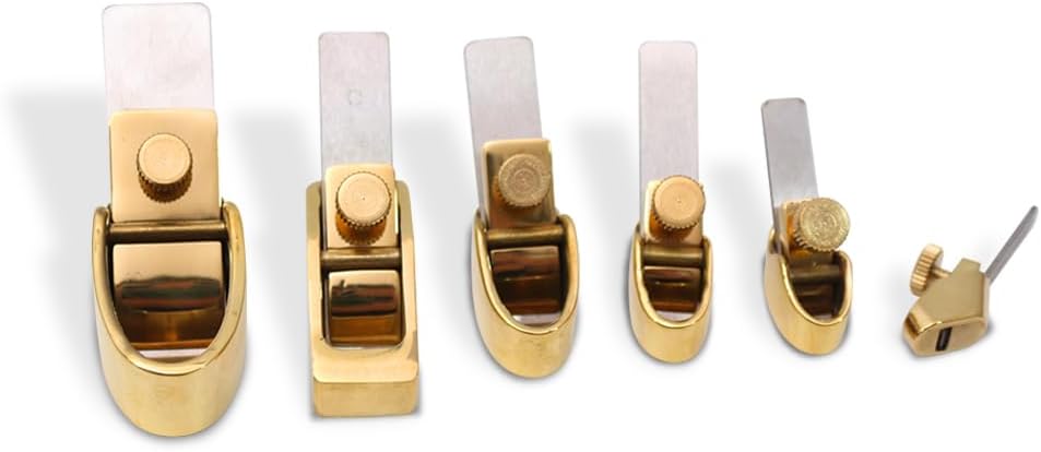 Brass Mini Planes,violin thumb plane,finger planes with Steel Blade for Guitar Violin Making Tools