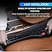 Cprnru 2 Pack Car Seat Gap Organizer, Seat Gap Filler Plug for Cars, SUVs & Trucks – Prevents Lost Items, Great for Rideshare, Daily Commute & Long Trips, Universal Fit PU Leather, Black