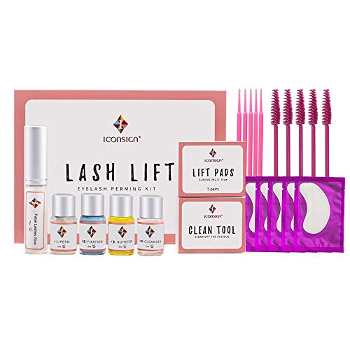 Lash Lift Kit, Anself Upgrade Long-lasting Eyelash Perm Kit Lash Curling Eyelash Extensions Semi-Permanent Curling Perming Wave Suitable for Beauty Salon or Home Use