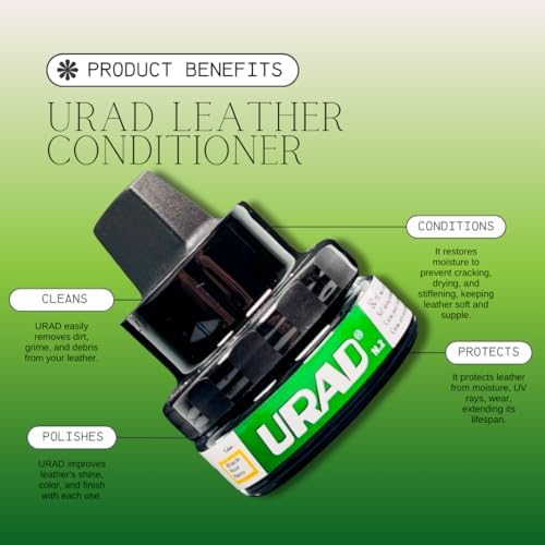 URAD Leather Conditioner 50ml Black – Compact, Color-Restoring Leather Care for Shoes, Bags, Jackets, and More! - 5