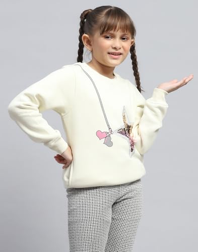 Image of Monte Carlo Girls Printed Round Neck Full Sleeve Sweatshirt (523063565)