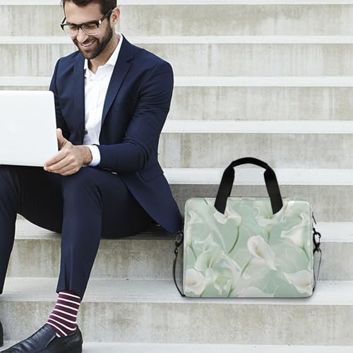 Maletín portátil para laptop 15.6 pulg con asa y correa miniatura 3