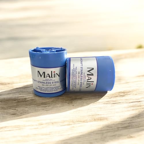 Malin Safety Lock Wire 0.032 Stainless Steel Twist Safety Wire Lockwire (25 Ft)