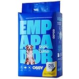 Empapadores Perros Desechables 90x60 cm Perros Grandes (XL), Super Absorbentes 8 Capas Anti-Fugas, 4 Stiker Antideslizante, Secado Rápido, Almohadillas de adiestramiento, OSSY (25 Unidades)