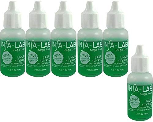 Infalab Magic Touch Liquid Styptic Skin Protector Stop Bleeding Cuts (6 pieces)
