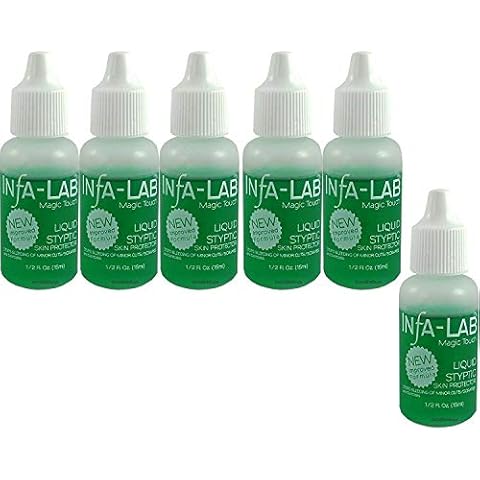 Infalab Magic Touch Liquid Styptic Skin Protector Stop Bleeding Cuts (6 pieces) Cover