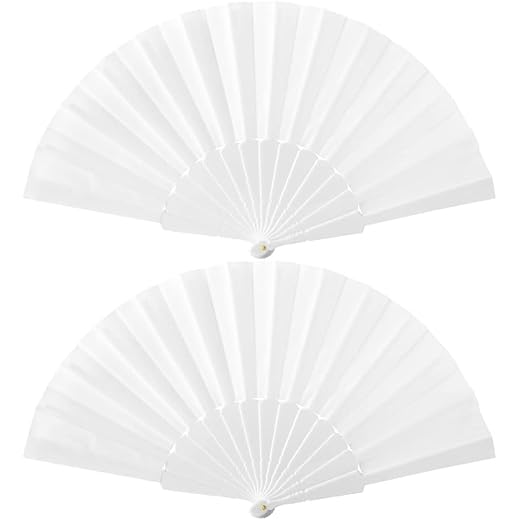 FLM 60 Pezzi VENTAGLI VENTAGLIO Bianchi per Matrimonio Wedding Sposa Chiesa Bianco GARANTITO