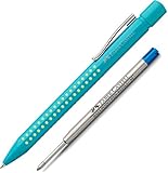 Mine G2 Stärke M Faber-Castell - Kugelschreiber GRIP 2010, Mine M (türkis-hellgrün + Ersatzmine)