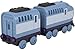 Thomas & Friends by Fisher-Price Toy Train, Large Push-Along Die-Cast Kenji Engine & Cargo Car from The Classic & All Engines Go Series
