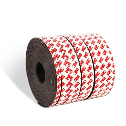 VEOIRXU Black Self Adhesive Metal Tape for Magnets I Ideal for Figures and Shelves I Ferrous Tape Metal Tape Strong Self Adhesive Magnetic Tape | Magnetic Strips with Adhesive Backing