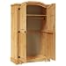 vidaXL Armario 2 Puertas Corona Range Pino Mexicano Guardarropa Ropero Mueble