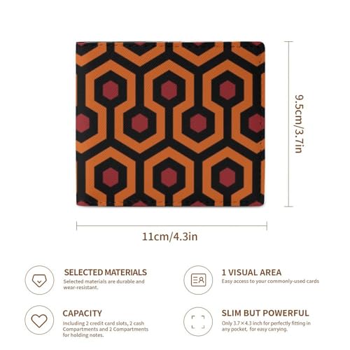 The Shining Overlook Hotel Slim Bifold Wallet Coin Pouch Personalized Travel Card Holder for Men Women3