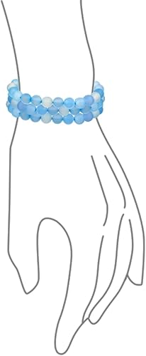 Vista 25 de Bling Jewelry Juego de 3 pulseras elásticas unisex apilables con cuentas redondas de 0.315 pulgadas para mujeres, adolescentes y hombres, multihebra