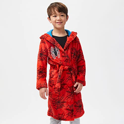 Marvel Boys' Spiderman Robe Size 7 Red thumb #2